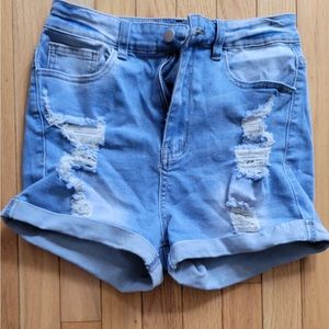 Shein Destroyed Denim Shorts